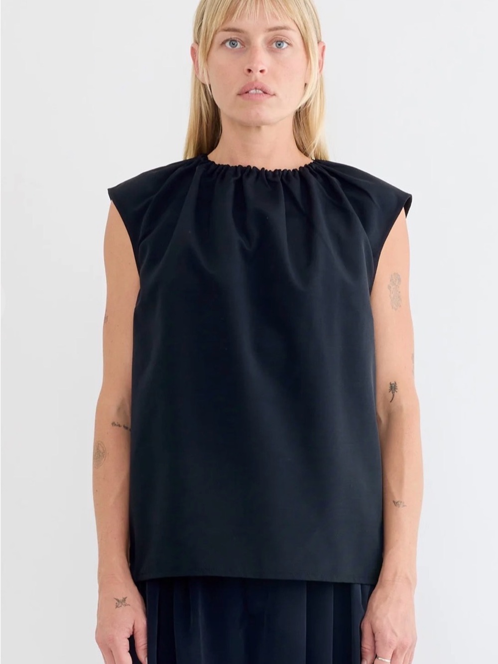 BNWT Tibi Shirred Lotte top size M.